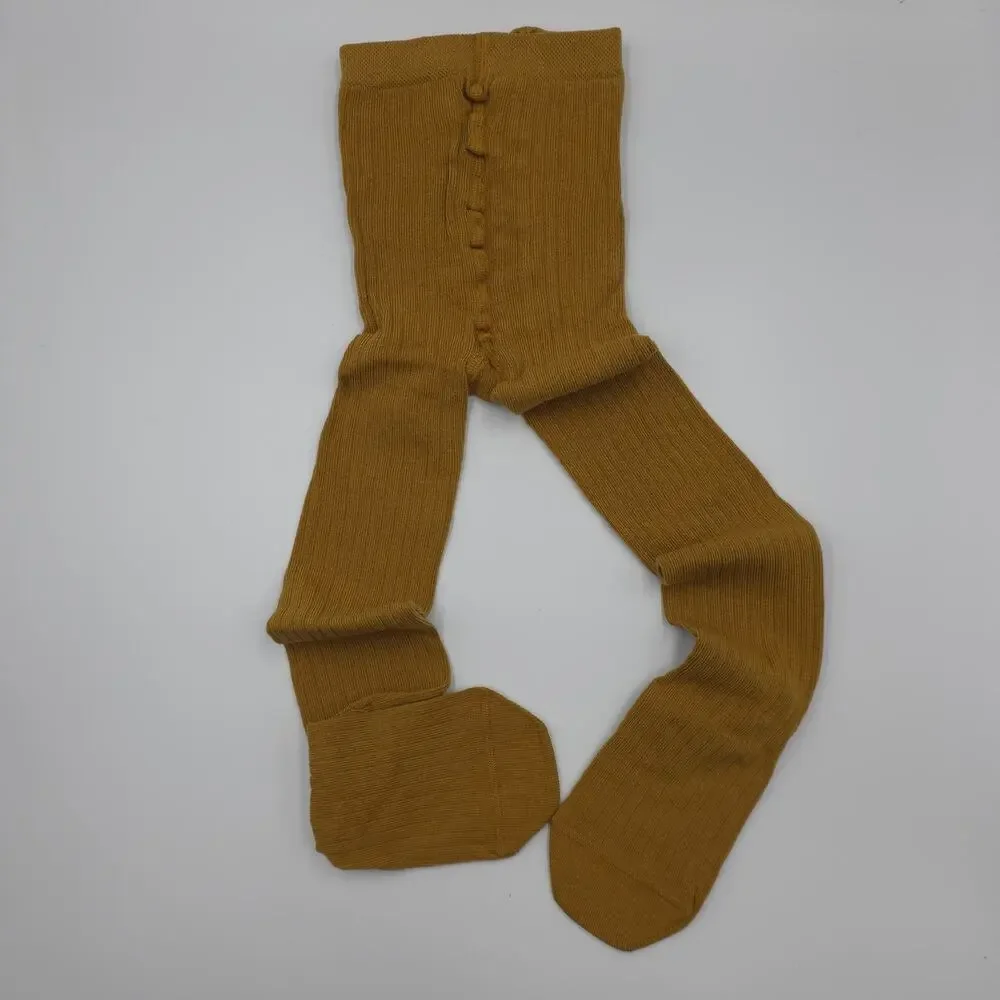 The Simple Folk Bundle of Five The Ribbed Tight in Ochre Size 2-4 Years